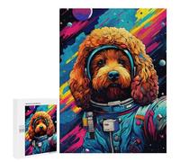 Défi Créatif - Space Dog Explorer-160, 500 PCS, Jeu D’Assemblage en Bois, Décoration du Nouvel an; pour Les Couples, Amis Et Familles