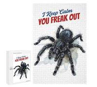 Défi Créatif - Tarantula Watercolor Art I Keep Calm, You Freak Out Tarantula, 1000 PCS, Casse-tête pour Adultes, Cadeau Puzzle du Nouvel an - pour Un Défi Gratifiant Le W nd