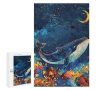 Défi Créatif - Whale Dreams Underwater-1, 1000 PCS, Puzzle-Image pour Adultes, Activité sans Écran - À Assembler, Encadrer Et Exposer