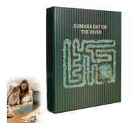 Défi de puzzle complet : chaque pièce est un défi, puzzle de pièce de jour d'été au bord de la rivière, puzzle unique pour adultes et enfants, amusant et stimulant pour les moments en famille