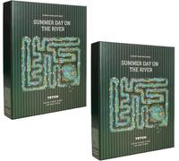 Défi de Puzzle « Journée d'été au Bord de la rivière » avec Bords sur Toutes Les pièces - Défi de Puzzle avec Bords sur Toutes Les pièces, 501 pièces avec Une majorité de Bords, Chaque pièce (2 PCS)