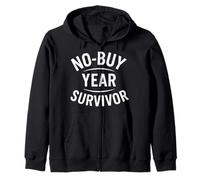 Défi de Style de Vie Minimaliste pour Les survivants de l'année sans achat Sweat à Capuche