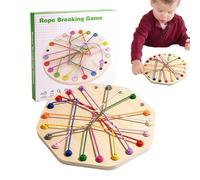 Défi des nœuds de corde - Jeu de puzzle torsadé, jouet d'interaction parent-enfant | Casse-tête logique, activité pour filles et garçons, pour le développement de la motricité Fine, la résolution de p