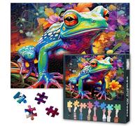 Défi Difficile Grenouille Puzzles pour Adultes 1000 Pièces Puzzle Grenouille pour Jeux de Famille Soirée de Fête Nature Animal Puzzle pour Adultes Décoration Murale pour la Maison 50 cm x 70 cm