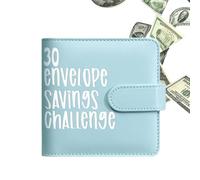 Défi économique pour l'enveloppe de caisse, classeur, enveloppes réutilisables, en cuir PU, argent, budget mensuel, des coûts, parfait pour la gestion