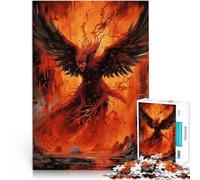 défi éducatif phénix s'envolant du feu Puzzle 1000 pièces pour Adolescents 50x75cm Améliorer la mémoire pour Les 14 Ans et Plus