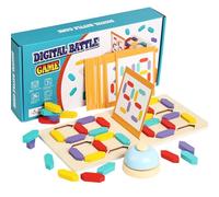 Défi numérique, constructeur de logique, blocs cérébraux en bois, jouet éducatif à compter, jeu d'apprentissage cognitif pour le bureau de ct