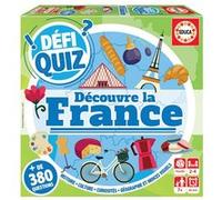 Educa Borrás – Jeu de société Défi Quiz Découvre la France – Questions et réponses – Dès 7 ans