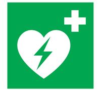 DEFIBRILLATEUR AUTOMATIQUE EXTERNE P/ LE CŒUR 200x200mm TALIAPLAST - 728421