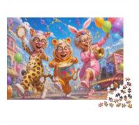 Défilé Animal Festival 1000pcs pour Adultes Mini Puzzle Difficile