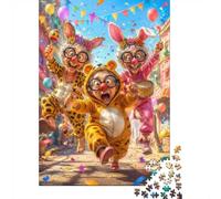 Défilé de Costumes Festifs Puzzle Mini 1000 Pièces pour Adultes