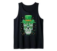 Défilé Floral Irlandais de Dia De Los Muertos pour la Saint-Patrick Débardeur