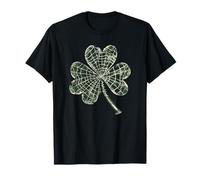 Défilé Porte-Bonheur de la Saint-Patrick en Toile d'araignée avec trèfle à Quatre Feuilles T-Shirt
