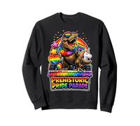 Défilé préhistorique de la Gay Pride Célébration des Dinosaures Arc-en-Ciel Sweatshirt