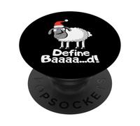 Define Bad Sheep Lover Farmer Chaussette de Noël PopSockets PopGrip Adhésif