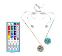 Définir 2x 150 cm LED RVB Trake 2x Capteur de mouvement + télécommande