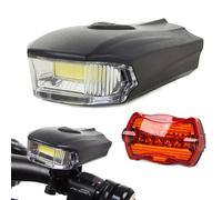 Définir la lampe à vélo à COB LED Universal 5W + lumière arrière