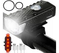 Définir les lampes à vélo de batterie USB + lumière arrière