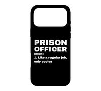 Définition Amusante d'un Officier de Prison comme Une glacière à Travail Ordinaire Uniquement Coque pour iPhone 17 Pro Max