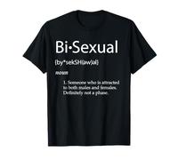 Définition bisexuelle Pas Une Phase LGBTQ Bi Pride Bisexualité T-Shirt
