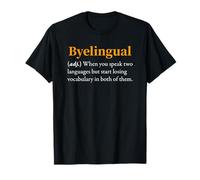 Définition byelingue Enseignant Bilingue Cours de Langue Humour T-Shirt