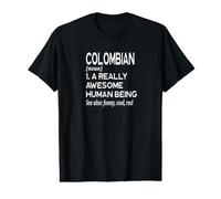 Définition colombienne - Bogota Medellín Cali Barranquilla T-Shirt Graphique avec Valeur