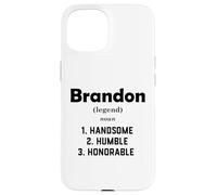 Définition de Brandon : Beau Costume Humble et Honorable Brandon Coque pour iPhone 15