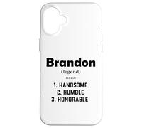 Définition de Brandon : Beau Costume Humble et Honorable Brandon Coque pour iPhone 16 Plus