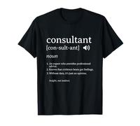 Définition de Consultant Design de conseiller d'affaires drôle T-Shirt