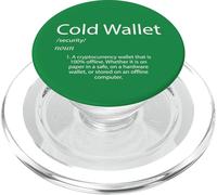 Définition de Crypto Cold Wallet Portefeuille de devises cryptographiques Bitcoin PopSockets PopGrip pour MagSafe