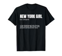 Définition de Funny Uptown Girl New Yorker NYC Woman T-Shirt