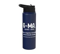 Définition de G-Ma comme grand-mère mais plus cool pour les grands-parents Stainless Steel Insulated Water Bottle