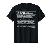 Définition de Know-It-All T-Shirt
