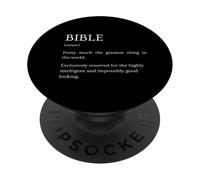 Définition de la Bible - Explication biblique Sarcastique Amusante PopSockets PopGrip Adhésif