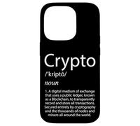 Définition de la Crypto-Monnaie Blockchain Crypto Bitcoin Coque pour iPhone 14 Pro