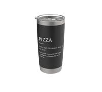 Définition de la pizza - Explication drôle de pizza sarcastique Gobelet isotherme en acier inoxydable double paroi