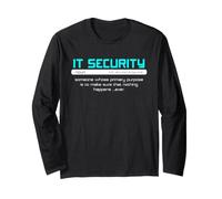 Définition de la sécurité Informatique Cyber Security Rien ne se Passe Humour Manche Longue