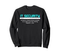 Définition de la sécurité Informatique Cyber Security Rien ne se Passe Humour Sweatshirt