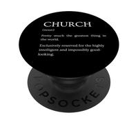Définition de l'église - Explication Amusante de la Foi chrétienne PopSockets PopGrip Adhésif