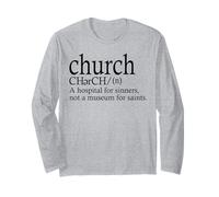 Définition de l'Église Un hôpital pour Les pécheurs Saints Foi Jésus Manche Longue