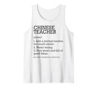 Définition de l'emploi de Professeur Chinois personnalisée drôle Débardeur