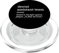 Définition de l'équipe d'assistants dentaires dans Floss We Trust Oral Care PopSockets PopGrip pour MagSafe