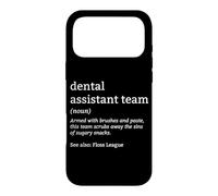 Définition de l'équipe d'assistants dentaires de la Dental Tech Floss League Coque pour iPhone 17 Pro Max