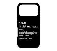 Définition de l'équipe d'assistants dentaires de la Dental Tech Floss League Coque pour iPhone 17 Pro