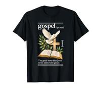 Définition de l'Évangile : Jésus Sauve Les pécheurs par grâce Dictionnaire T-Shirt
