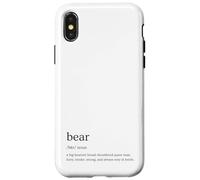 Définition de l'ours, Culture Gay, Queer, drôle, Design rétro, fierté Coque pour iPhone X/XS