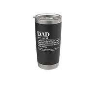 Définition de papa Un homme qui ne sait pas que les choses Gobelet isotherme en acier inoxydable double paroi
