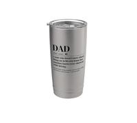 Définition de papa Un homme qui ne sait pas que les choses Gobelet isotherme en acier inoxydable double paroi