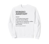 Définition de Poste d'assistant infirmière personnalisée drôle Sweatshirt