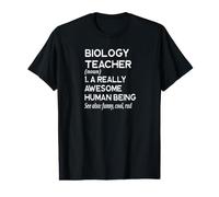 Définition de Professeur de biologie biologiste drôle enseigner l'école T-Shirt Graphique avec Valeur